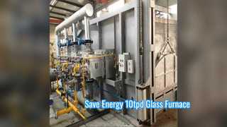 Solución de vidrio de pedernal que ahorra energía en horno recuperativo de 10 tpd