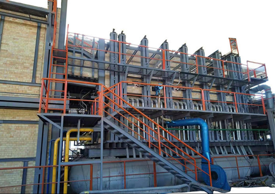 comprar 50ton Flint color estructura simple extremo de la furanza quemado contenedor de vidrio horno online manufacture