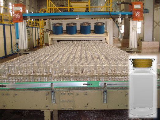 comprar Línea de producción de botellas de vidrio de flint jar vidrio de pudín 300 ml online manufacture