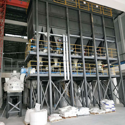 comprar 40tpd planta de batch de vidrio tipo torre casa de batch semiautomática para la industria del vidrio online manufacture