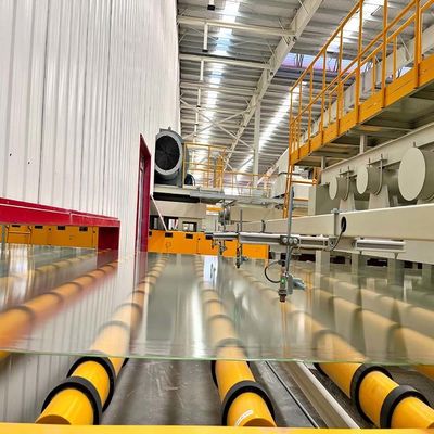 comprar Línea de producción de vidrio flotante transparente personalizada con baño de estaño para construcción online manufacture