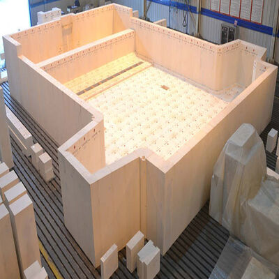 Comprar Horno de fundición de vidrio de 100TPD con estructura refractaria para gas natural Fabricación en línea