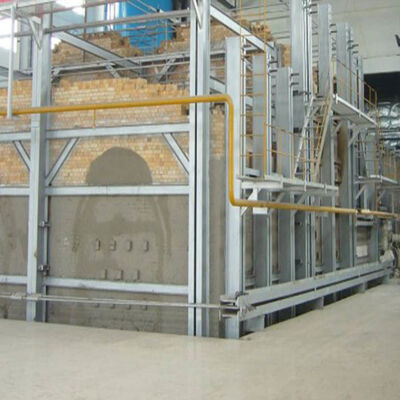 Comprar Horno de fusión de vidrio de tiro final de 100 TPD con sistema regenerador para la producción de vidrio en envases con gas natural Fabricación en línea