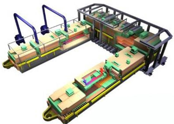 comprar Horno de fusión de vidrio de 50 Tpd Horno de fuego final con diseño avanzado de ahorro de energía online manufacture